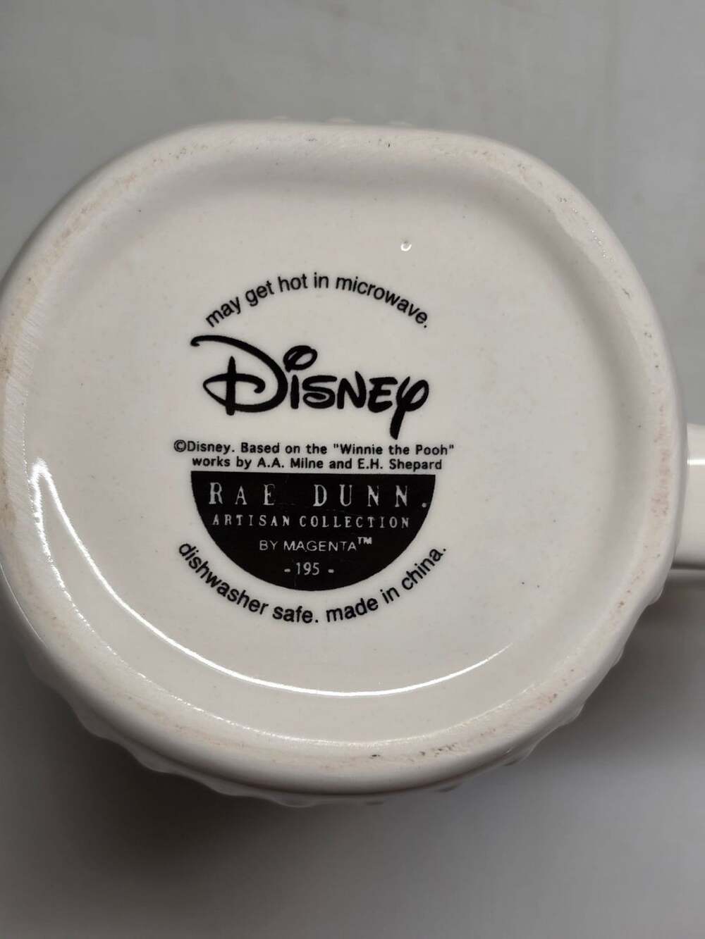 Disney Rae Dunn Winnie The Pooh Feeling 11 O'clockish Mug Classic Sketch Cup - Picture 4 of 4